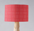 Red and White Lines Lampshade, Ceiling or Table Lamp Shade - Joe’s Haven