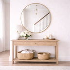 Rei - Extra Large Round Gold Metal Circle Mirror - 120cm x 120cm - Joe’s Haven