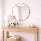Rei - Round Gold Metal Circle Mirror - 50cm x 50cm