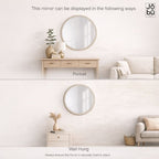 Rei - Round Gold Metal Circle Mirror - 50cm x 50cm