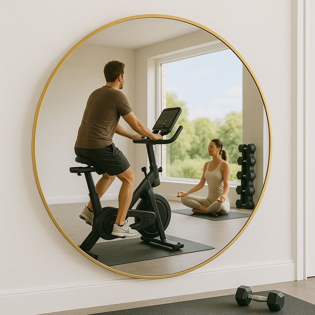 Rei - XXL Round Gold Metal Circle Mirror - 180cm x 180cm - Joe’s Haven