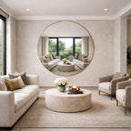 Rei - XXL Round Gold Metal Circle Mirror - 180cm x 180cm - Joe’s Haven
