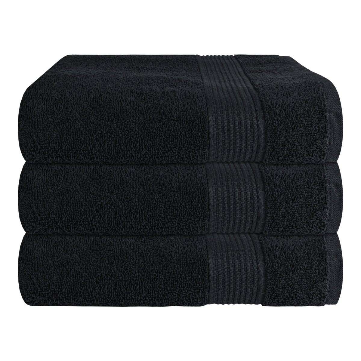 Rhodes Towel Black 100% Cotton Hand Bath Towels, Sheets & Face Cloths - Joe’s Haven