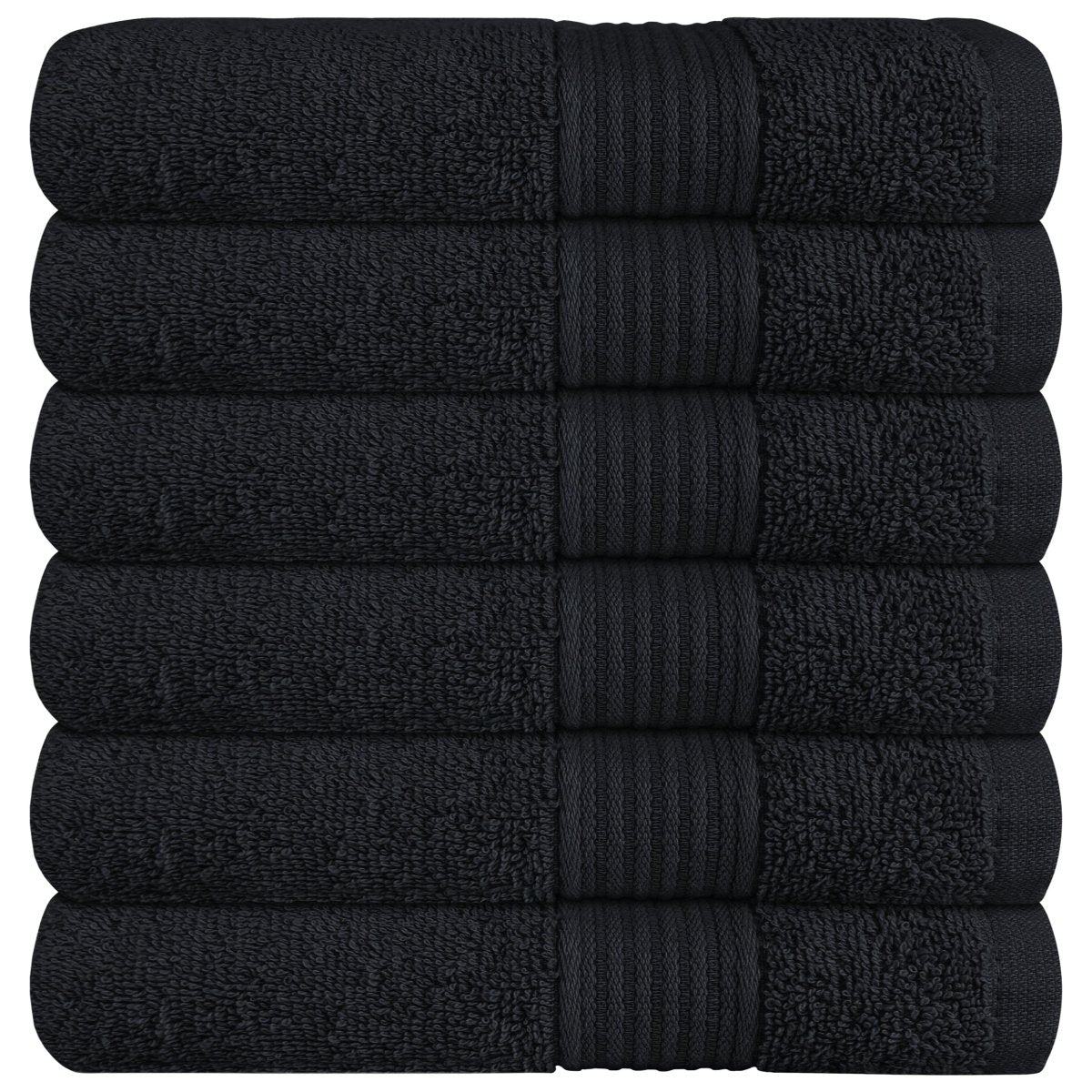 Rhodes Towel Black 100% Cotton Hand Bath Towels, Sheets & Face Cloths - Joe’s Haven