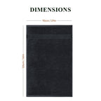 Rhodes Towel Black 100% Cotton Hand Bath Towels, Sheets & Face Cloths - Joe’s Haven