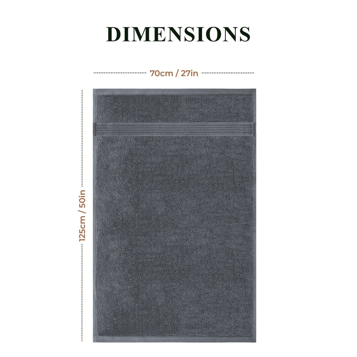 Rhodes Towel Grey 100% Cotton Hotel Quality Hand Bath Towels, Sheets & Face Cloths - Joe’s Haven