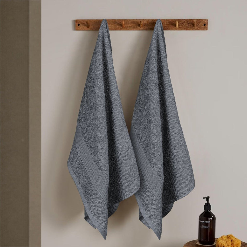 Rhodes Towel Grey 100% Cotton Hotel Quality Hand Bath Towels, Sheets & Face Cloths - Joe’s Haven