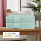 Rhodes Seafoam 100% Cotton Hotel Quality Towels - Joe’s Haven