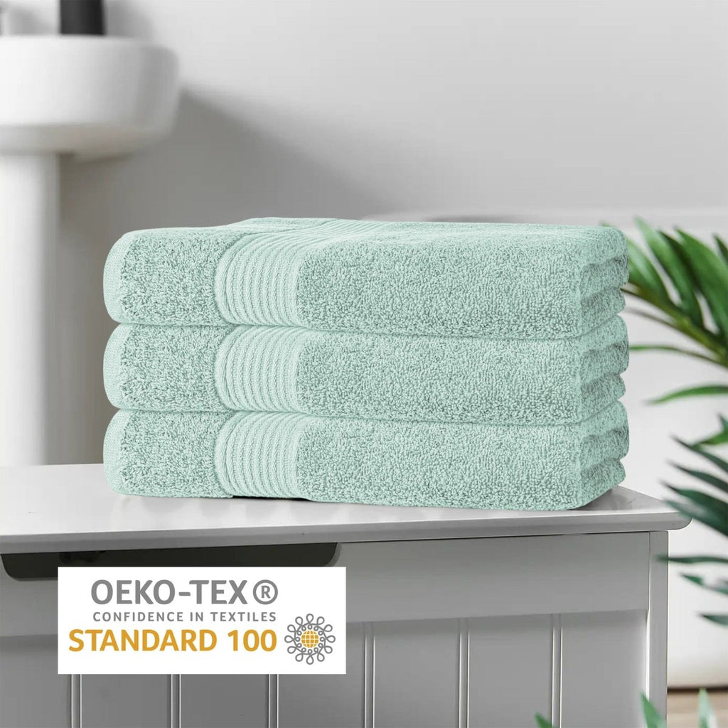 Rhodes Seafoam 100% Cotton Hotel Quality Towels - Joe’s Haven