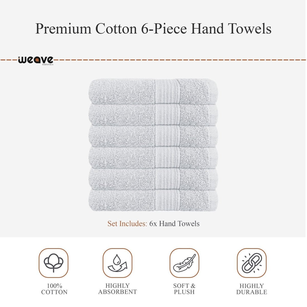 Rhodes Towel White 100% Cotton Hotel Quality Towels - Joe’s Haven