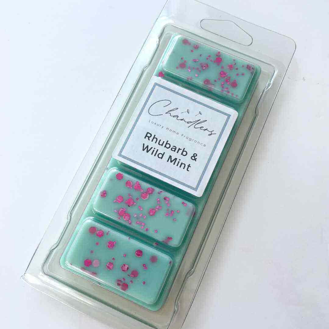 Wild Mint and Rhubarb Wax Melt Snapbar