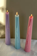 Ribbed Taper Candles - Joe’s Haven