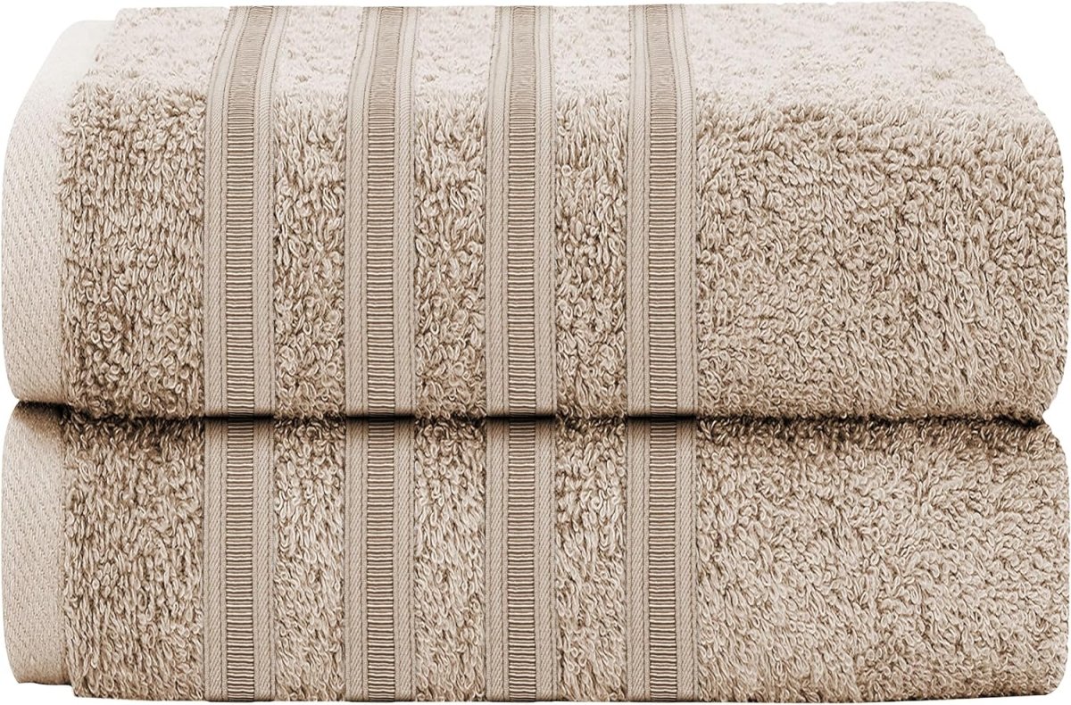 Ritz Viscose Stripe Super Soft Cotton Luxury Absorbent Towels - Joe’s Haven