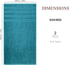 Ritz Viscose Stripe Super Soft Cotton Luxury Absorbent Towels - Joe’s Haven