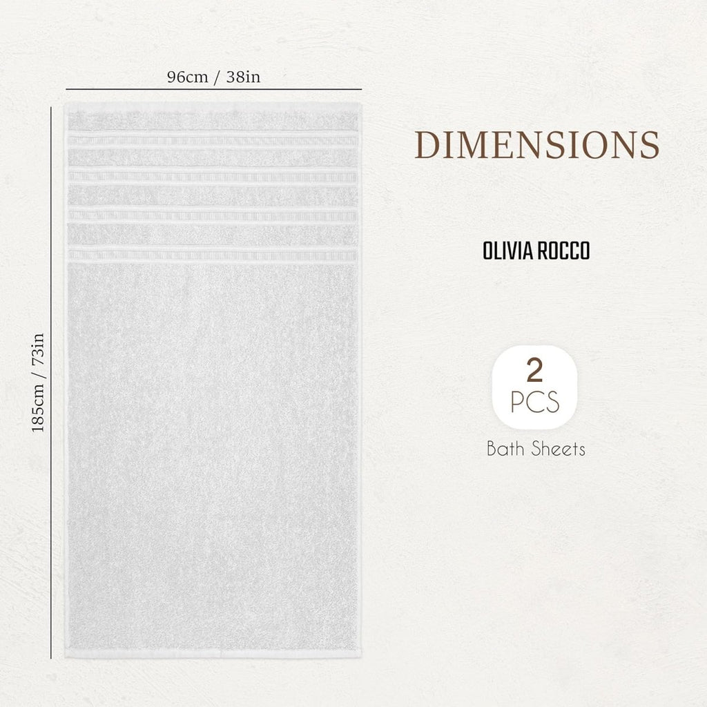 Ritz Viscose Stripe Super Soft Cotton Luxury Absorbent Towels - Joe’s Haven