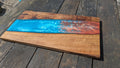 Walnut striking blue and bronze river board - Joe’s Haven