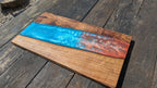 Walnut striking blue and bronze river board - Joe’s Haven