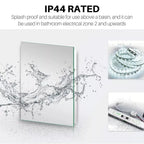 LED Bathroom Mirror 700x500mm Demister Shaver Socket Sensor Switch EMKE - Joe’s Haven