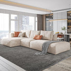 Samona Three Seater Sofa, Modular Sofa, Leathaire - Joe’s Haven