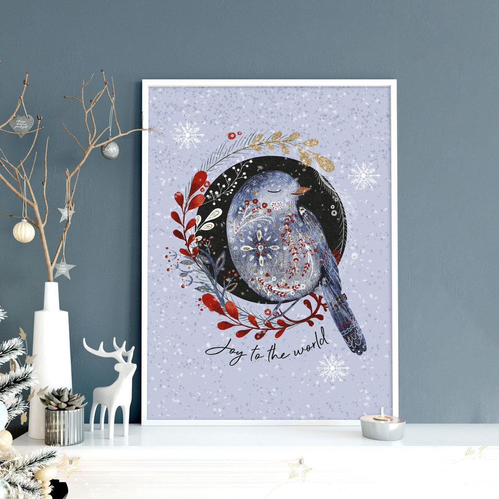 Scandi Christmas decorations | wall art print