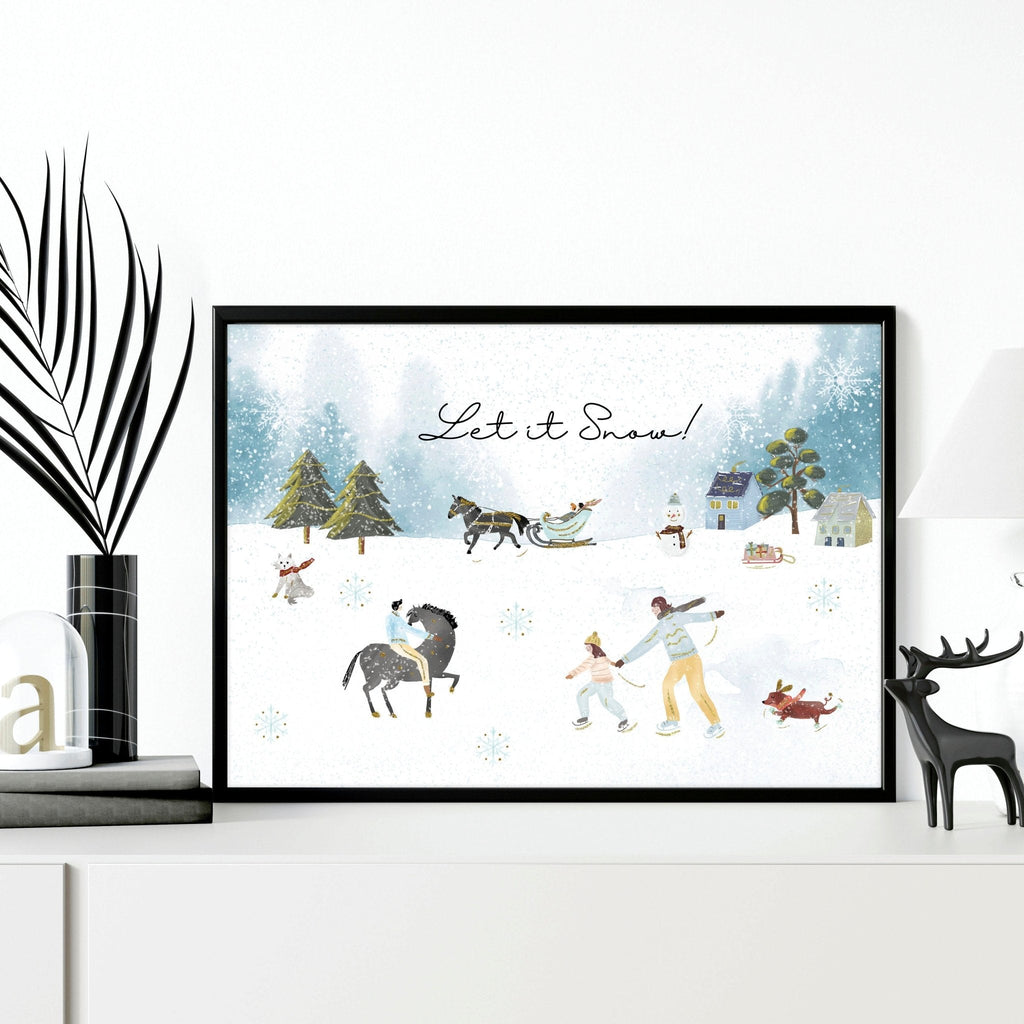 Home decoration of christmas | wall art print