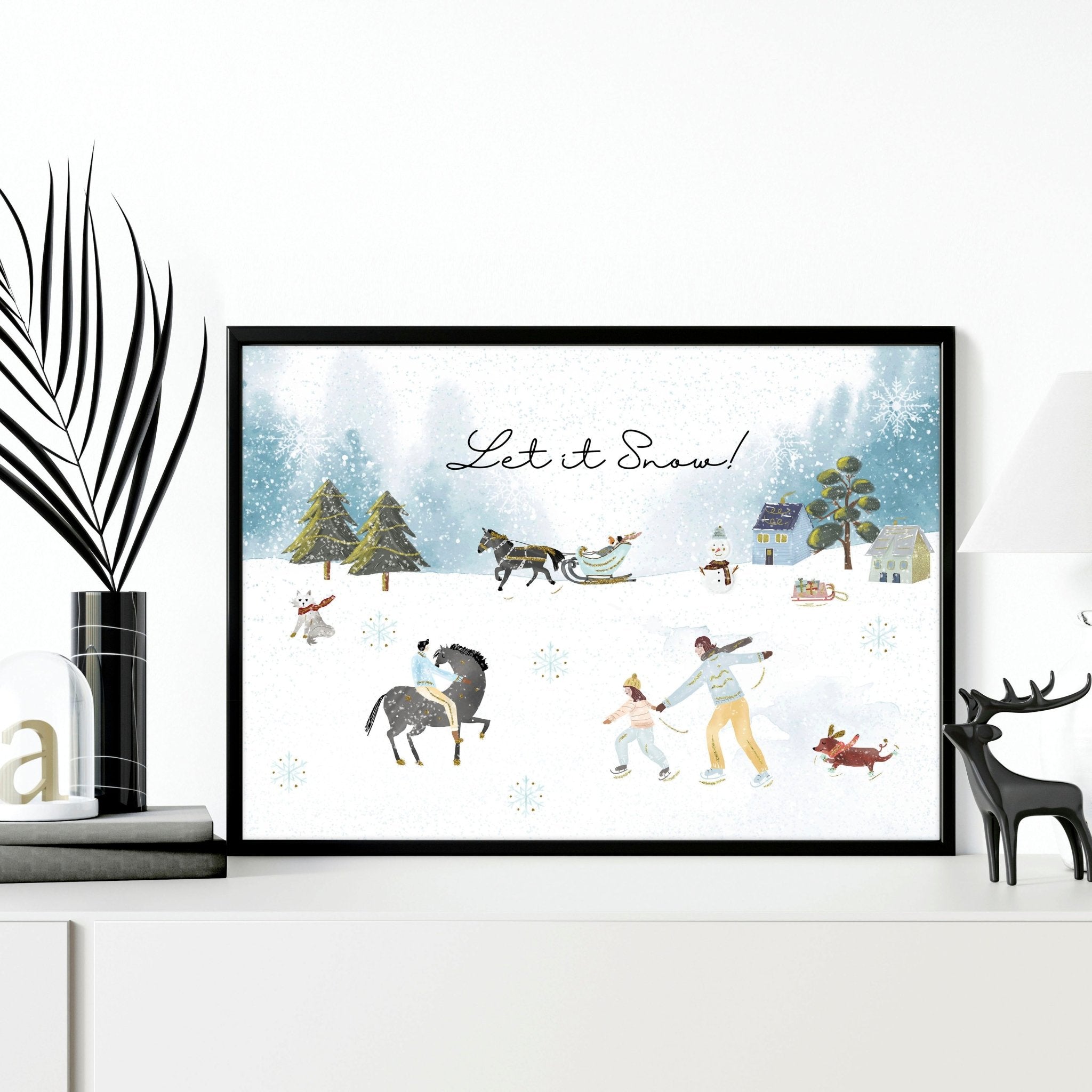 Home decoration of christmas | wall art print