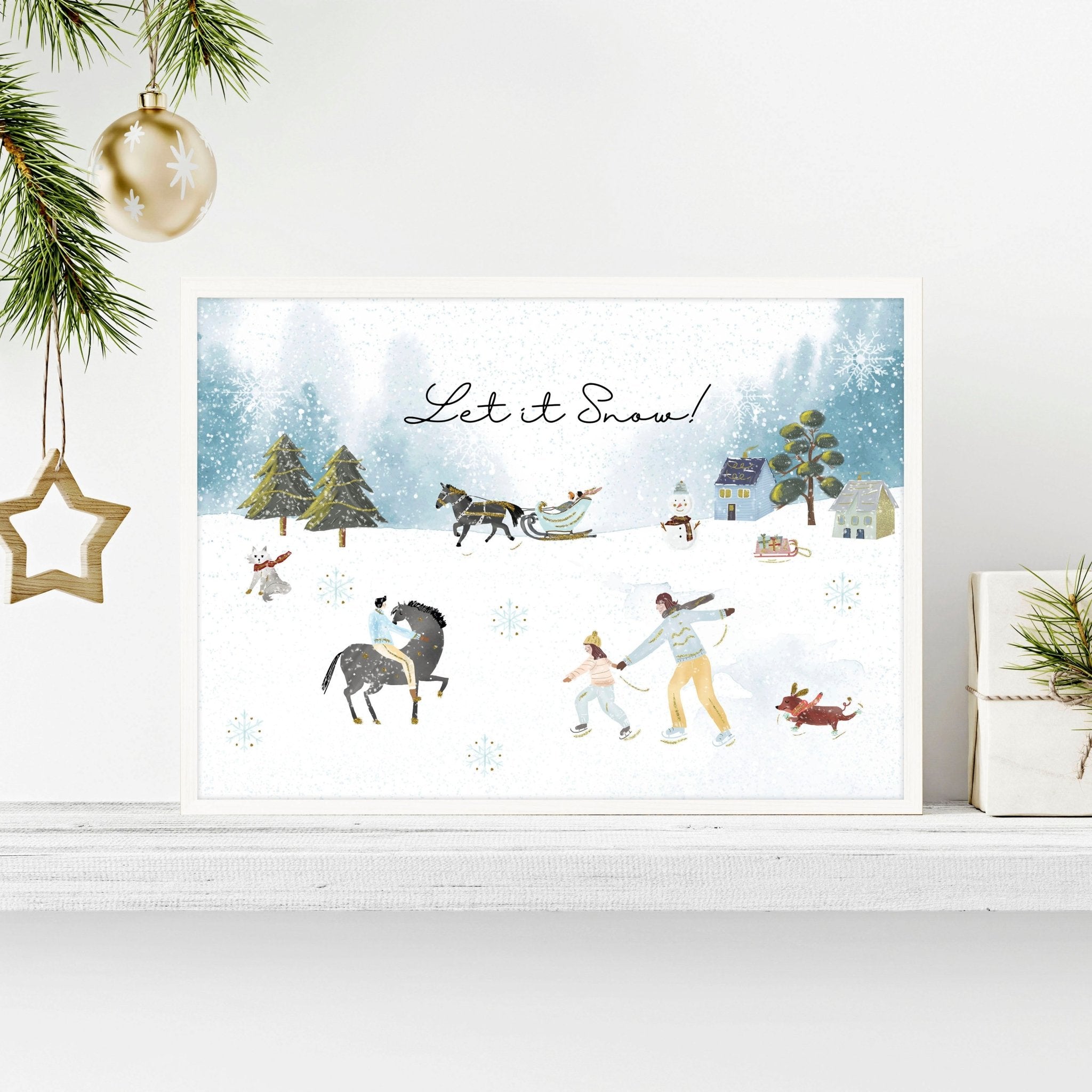 Home decoration of christmas | wall art print