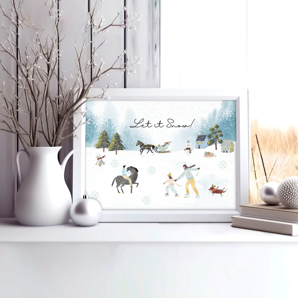 Home decoration of christmas | wall art print