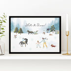Home decoration of christmas | wall art print