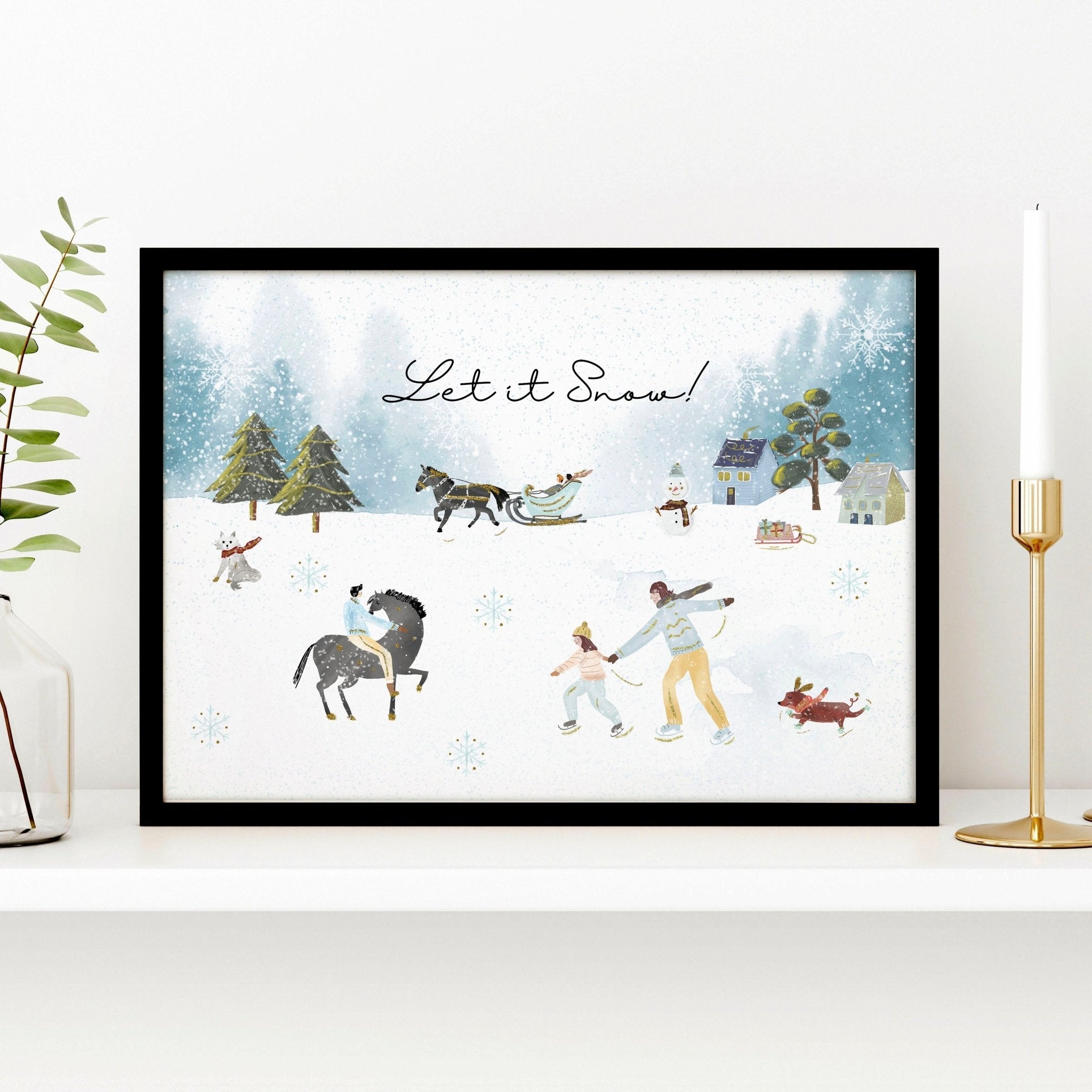 Home decoration of christmas | wall art print