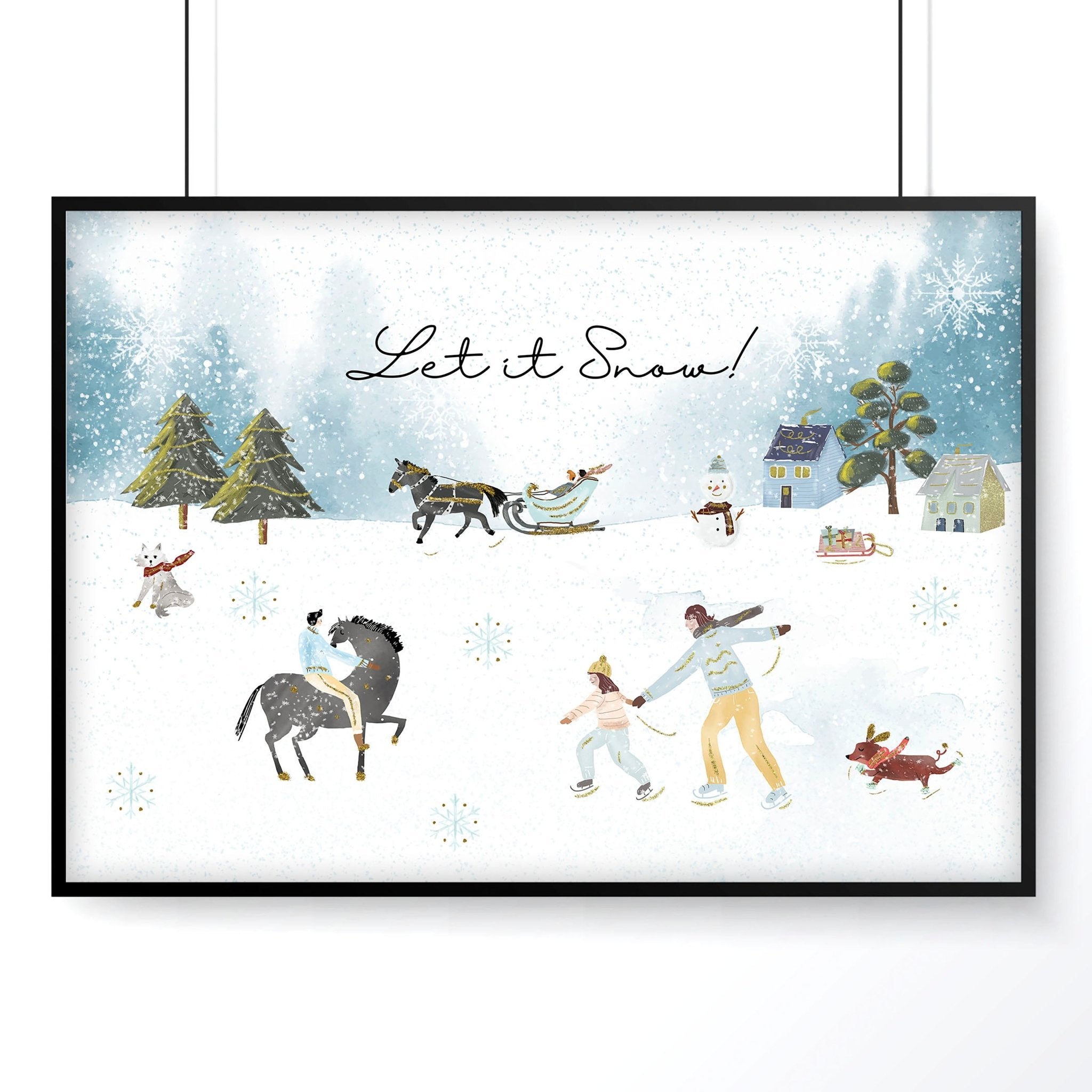 Home decoration of christmas | wall art print