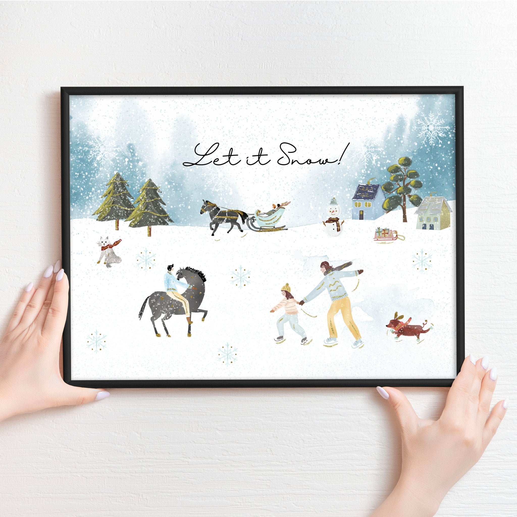 Home decoration of christmas | wall art print