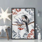 Scandinavian Christmas decoration wall art print