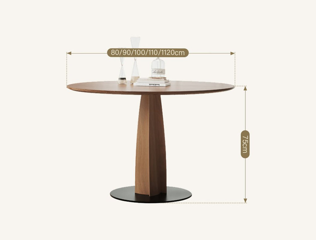 Seraphina Round Dining Table, Solid Wood - Joe’s Haven