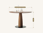 Seraphina Round Dining Table, Solid Wood - Joe’s Haven