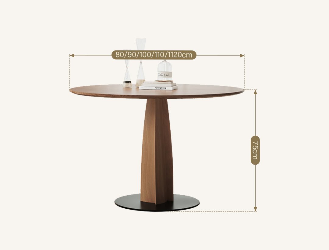 Seraphina Round Dining Table, Solid Wood - Joe’s Haven