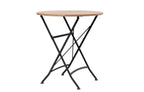 Sicily 2 Seater Teak and Wrought Iron Round 70cm Garden Dining Set - Joe’s Haven
