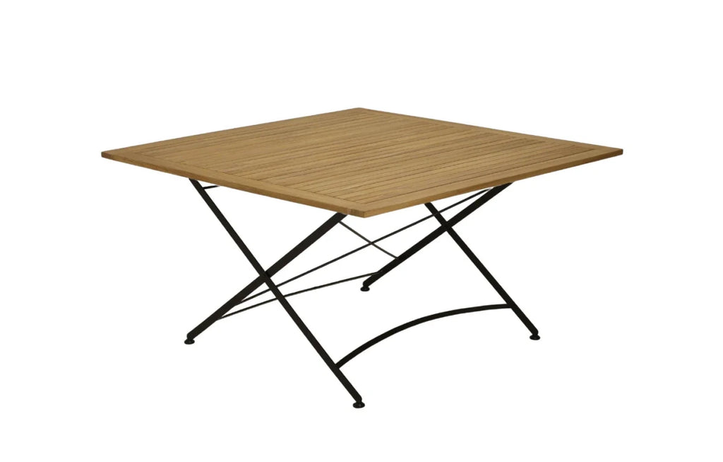 Sicily 8 Seater Teak and Wrought Iron Square 140cm Garden Dining Set - Joe’s Haven