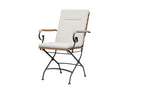 Sicily 2 Seater Teak and Wrought Iron Round 70cm Garden Dining Set - Joe’s Haven