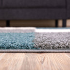 Myshaggy Geometric Duck Egg Blue Rug - Joe’s Haven