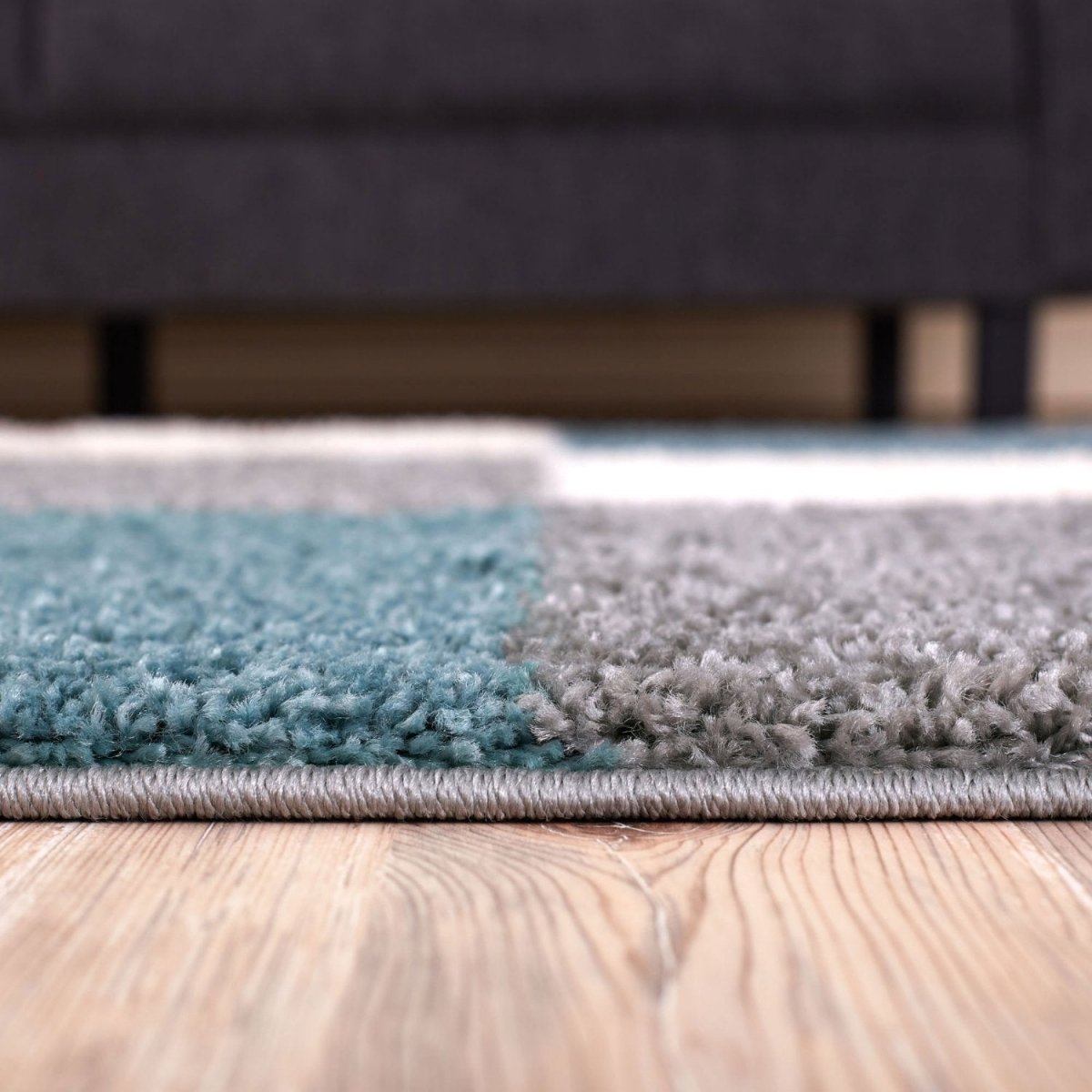Myshaggy Geometric Duck Egg Blue Rug - Joe’s Haven
