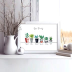 Personalised gifts family tree wall art print