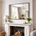Takara - Black Metal Rectangle Mirror - 120cm x 95cm - Joe’s Haven