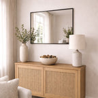 Takara - Black Metal Rectangle Mirror - 70cm x 50cm - Joe’s Haven