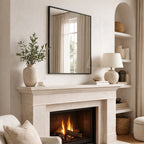 Takara - Black Metal Rectangle Mirror - 70cm x 50cm - Joe’s Haven