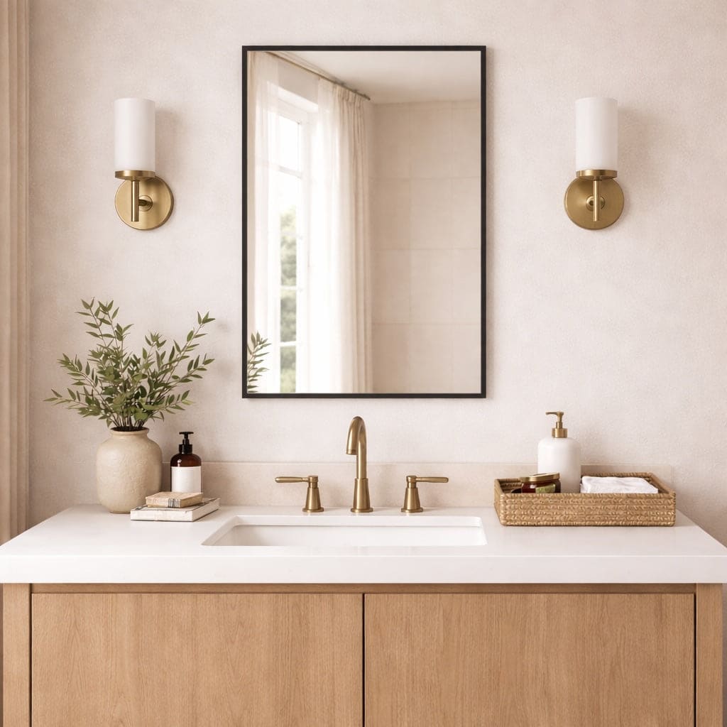 Takara - Black Metal Rectangle Mirror - 70cm x 50cm - Joe’s Haven