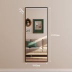 Takara - Full Length Black Metal Rectangle Mirror - 150cm x 60cm - Joe’s Haven