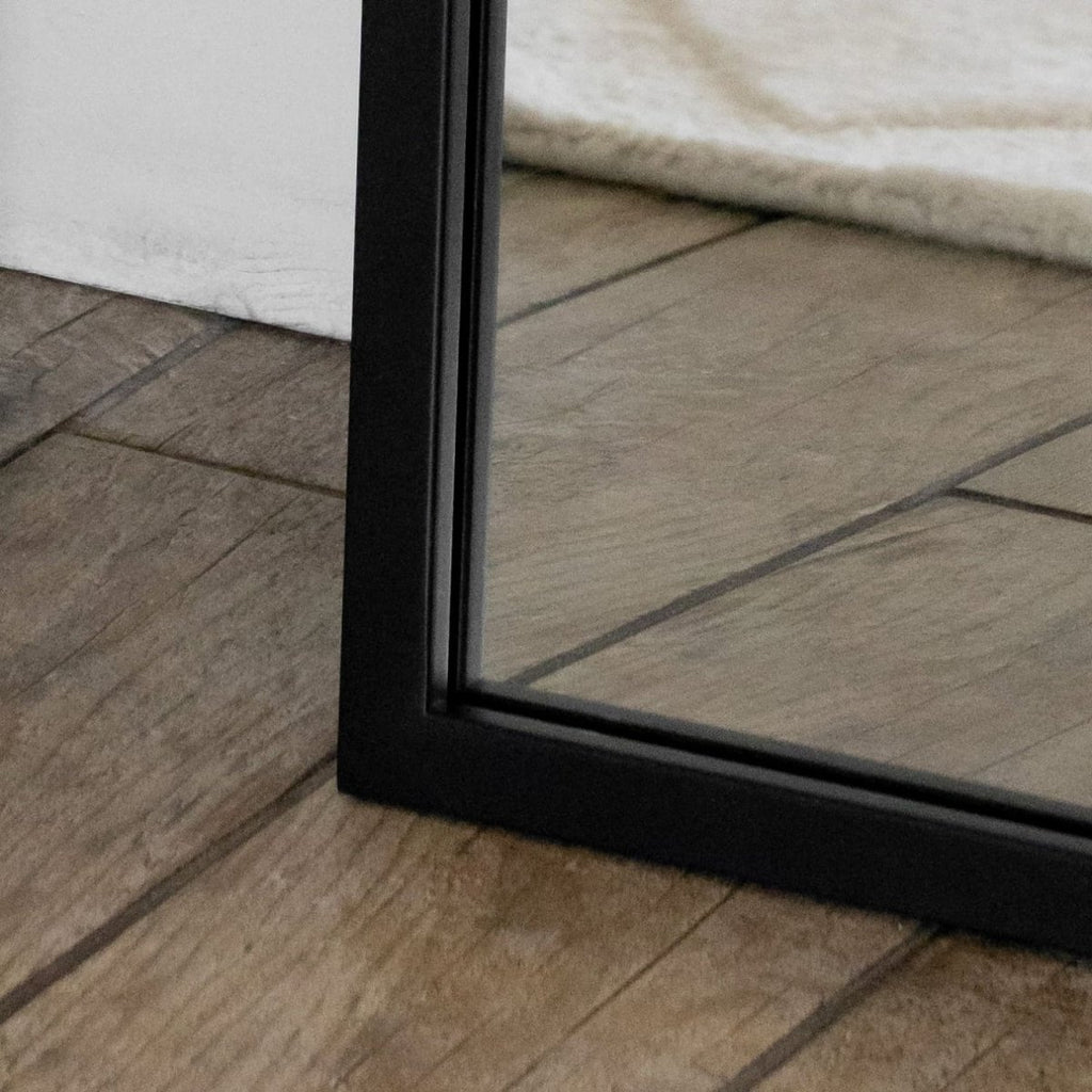 Takara - Full Length Black Metal Rectangle Mirror - 180cm x 105cm - Joe’s Haven
