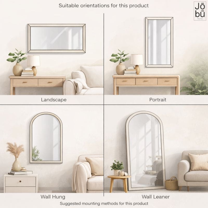 Takara - Full Length Black Metal Rectangle Mirror - 200cm x 120cm - Joe’s Haven