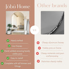 Takara - Full Length Gold Metal Rectangle Mirror - 200cm x 150cm - Joe’s Haven